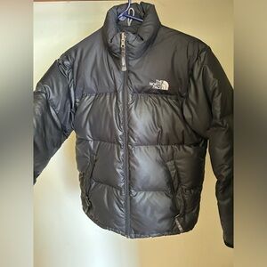 The North Face black puffer jacket